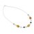 Jade and agate beaded necklace, 'Honey Elegance' - Jade and Agate Beaded Necklace from Guatemala (image 2b) thumbail