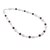 Multi-gemstone beaded necklace, 'Tenacious Beauty' - Jade Amethyst and Pearl Beaded Necklace from Guatemala (image 2b) thumbail