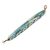 Glass beaded wristband bracelet, 'Pools of the City' - Glass Beaded Wristband Bracelet in Blue from Guatemala (image 2f) thumbail