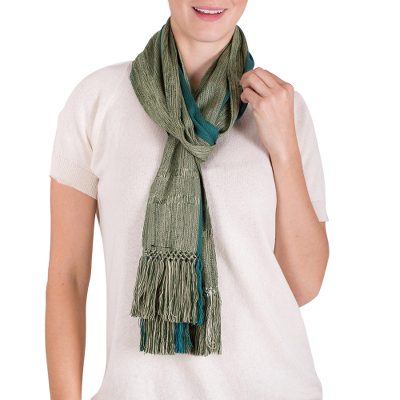Rayon scarf, Forests of Guatemala