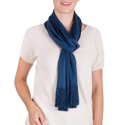 Rayon scarf, The Colors of Lake Atitlan