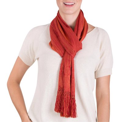 Rayon scarf, Bonfire