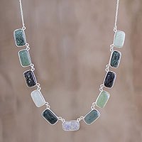 Jade pendant necklace,