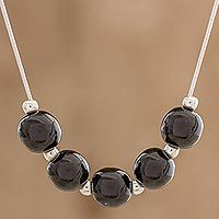 Jade pendant necklace,
