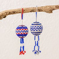 Glass beaded ornaments,