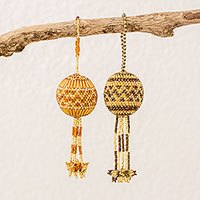 Glass beaded ornaments,