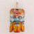 Wood mask, 'Guatemalan Conquest' - Hand-Carved Painted Pinewood Mask from Guatemala thumbail