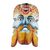 Wood mask, 'Guatemalan Conquest' - Hand-Carved Painted Pinewood Mask from Guatemala (image 2a) thumbail