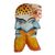 Wood mask, 'Guatemalan Conquest' - Hand-Carved Painted Pinewood Mask from Guatemala (image 2c) thumbail