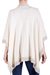 Cotton ruana, 'Antique Beauty' - Antique White Cotton Ruana from Guatemala (image 2d) thumbail