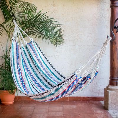 Recycled cotton blend hammock, Relaxing Breeze (single)