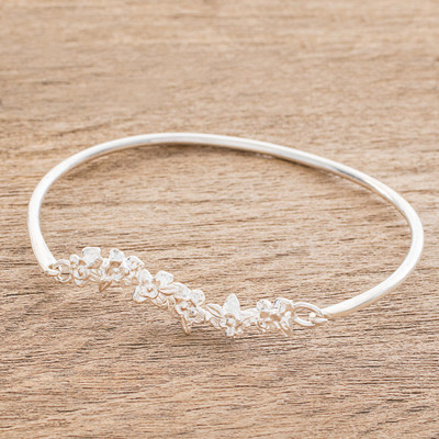Sterling silver pendant bracelet, Garden Cascade