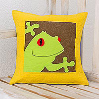 frog cushion cover