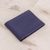 Leather wallet, 'Essential' - Hand Cut and Stitched Midnight Blue Bi-Fold Leather Wallet thumbail