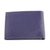 Leather wallet, 'Essential' - Hand Cut and Stitched Midnight Blue Bi-Fold Leather Wallet (image 2b) thumbail