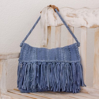 Recycled cotton blend shoulder bag, Casual Ease