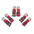 Cotton worry dolls, 'Joined in Love' (set of 6) - Worry Dolls with 100% Cotton Pouch from Guatemala (Set of 6) thumbail