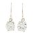 Cubic zirconia dangle earrings, 'Glimmering Translucence' - Cubic Zirconia Dangle Earrings Crafted in Guatemala (image 2a) thumbail