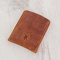 Leather card holder,