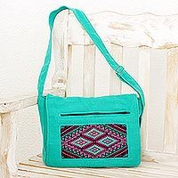 Cotton messenger bag,