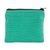 Cotton coin purse, 'Turquoise Festival' - Handwoven Cotton Coin Purse in Turquoise from Guatemala (image 2c) thumbail