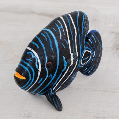Ceramic figurine, Young Emperor Angelfish