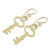 Brass dangle earrings, 'Magic Key' - Handcrafted Brass Key Dangle Earrings from Guatemala (image 2c) thumbail
