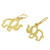Brass dangle earrings, 'Celebrating Elephants' - Handcrafted Brass Elephant Dangle Earrings from Guatemala (image 2c) thumbail
