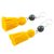 Jade dangle earrings, 'Ancient Orb in Yellow' - Jade and Yellow Tassel Dangle Earrings from Guatemala (image 2c) thumbail