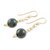 Gold-filled jade dangle earrings, 'Mayan Treasures' - 14k Gold-Filled Jade Dangle Earrings from Guatemala (image 2c) thumbail