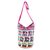 Cotton bucket bag, 'Cute Cats' - Crocheted Cat Motif Cotton Bucket Bag from Guatemala (image 2b) thumbail