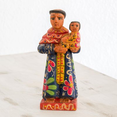 Wood statuette, Kind Monk