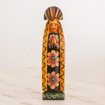 Wood statuette, Mary of Nazareth in Black