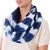 Tie-dyed cotton infinity scarf, 'Endless Indigo' - Indigo and White Stripe Shibori Dyed Cotton Infinity Scarf (image 2b) thumbail