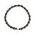Men's onyx beaded bracelet, 'Conqueror' - Men's Onyx Coconut Shell Sterling Silver Beaded Bracelet (image 2a) thumbail