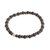 Men's onyx beaded bracelet, 'Conqueror' - Men's Onyx Coconut Shell Sterling Silver Beaded Bracelet (image 2b) thumbail