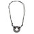 Upcycled metal pendant necklace, 'Ring of Truth' - Upcycled Metal Pendant Necklace from Guatemala (image 2c) thumbail