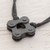Men's upcycled metal pendant necklace, 'Chain Square' - Square Upcycled Metal Chain Pendant Necklace from Guatemala thumbail
