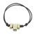 Upcycled metal pendant bracelet, 'Mechanical Form' - Upcycled Metal Steel Nut Pendant Bracelet from Guatemala (image 2a) thumbail