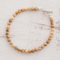 Jasper beaded bracelet,