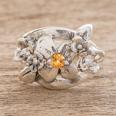 Sterling silver cocktail ring, Twinkling Garden