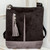 Suede backpack, 'Exploration in Black' - Handmade Suede Backpack in Black from Costa Rica (image 2) thumbail