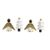 Reclaimed wood ornaments, 'Gilded Christmas in White' (set of 4) - White Gold Reclaimed Wood Angel Tree Ornaments (Set of 4) (image 2b) thumbail