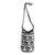Cotton bucket bag, 'Black and White Waves' - Wave Motif Cotton Bucket Bag in Black and White thumbail