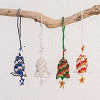 Glass beaded ornaments,