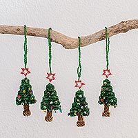 Glass beaded ornaments,