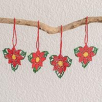 Glass beaded ornaments,
