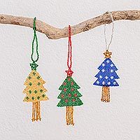 Glass beaded ornaments,
