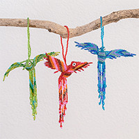 Glass beaded ornaments,
