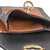 Leather cellphone bag, 'Charming Simplicity in Black' - Leather Cellphone Bag in Black and Ginger from Costa Rica (image 2d) thumbail